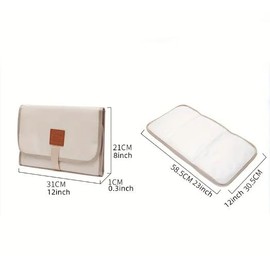 Soft Touch Foldable Changing Mat, Waterproof, Wipes Clean, 50 x 70 cm