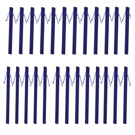 Yeanifeana 20piezas de terciopelo cordón bolígrafo 1.4 x 7 pulgadas multicolor terciopelo bolígrafo manga bolsa de terciopelo bolígrafo caja de lápices a granel fiesta de navidad como regalos (Azul)