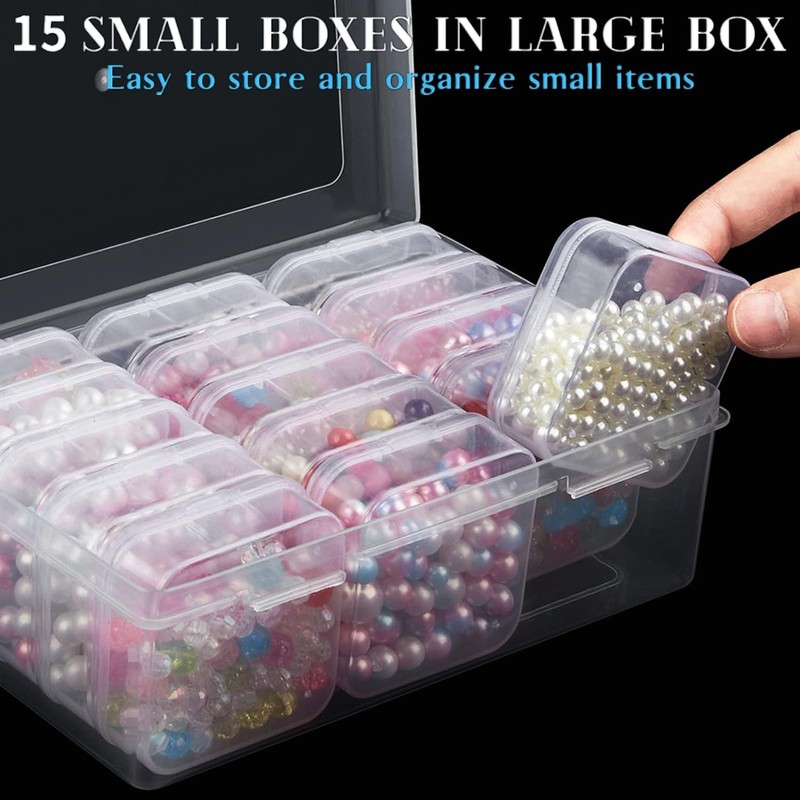 16 pieces small storage boxes (5.5 x 5.5 x 2