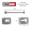 Toughgrade T-Style Hook and Keeper Door Holder for RV/Trailer |