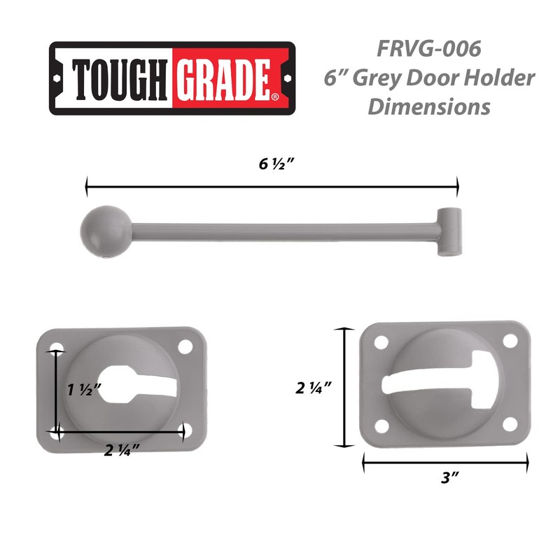 Toughgrade T-Style Hook and Keeper Door Holder for RV/Trailer |
