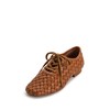 JW PEI Women's Kayla Weave Strap Flat Shoes - Brown