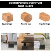 MYMULIKE Bed Risers 5 Inch Heavy Duty, Oversized Furnitures Risers