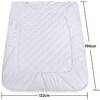 Cotton Comfort Bedding Quilted Mattress Protector Small Double 30cm Deep