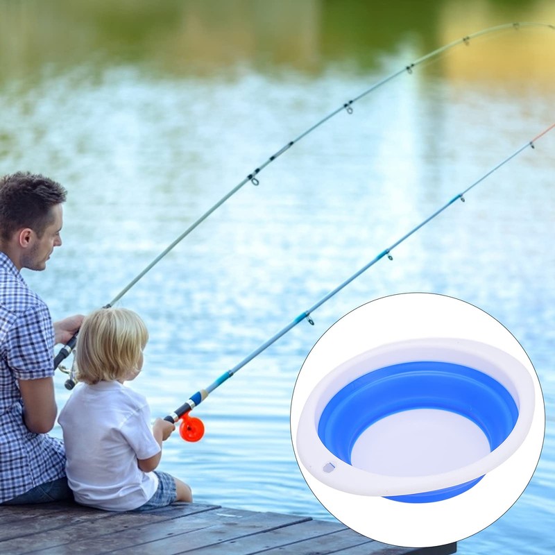 Collapsible Dish Basin, Practical Plastic Basin Folding for Washing Vegetables