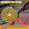 SENKEYFE Transport Binder Chain G80-3/8 Inch×10 Foot Trailer Tow Chain