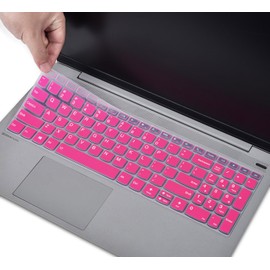 Keyboard Cover for 2023 2022 Lenovo IdeaPad 1/IdeaPad 1i 15.6 inch Laptop 15IGL7 15ADA07 15IAU7 15ALC7 15IJL7 15IGL7, New Lenovo IdeaPad 1 15IGL7 15.6 US Layout Keyboard Cover Skin, Hot Pink