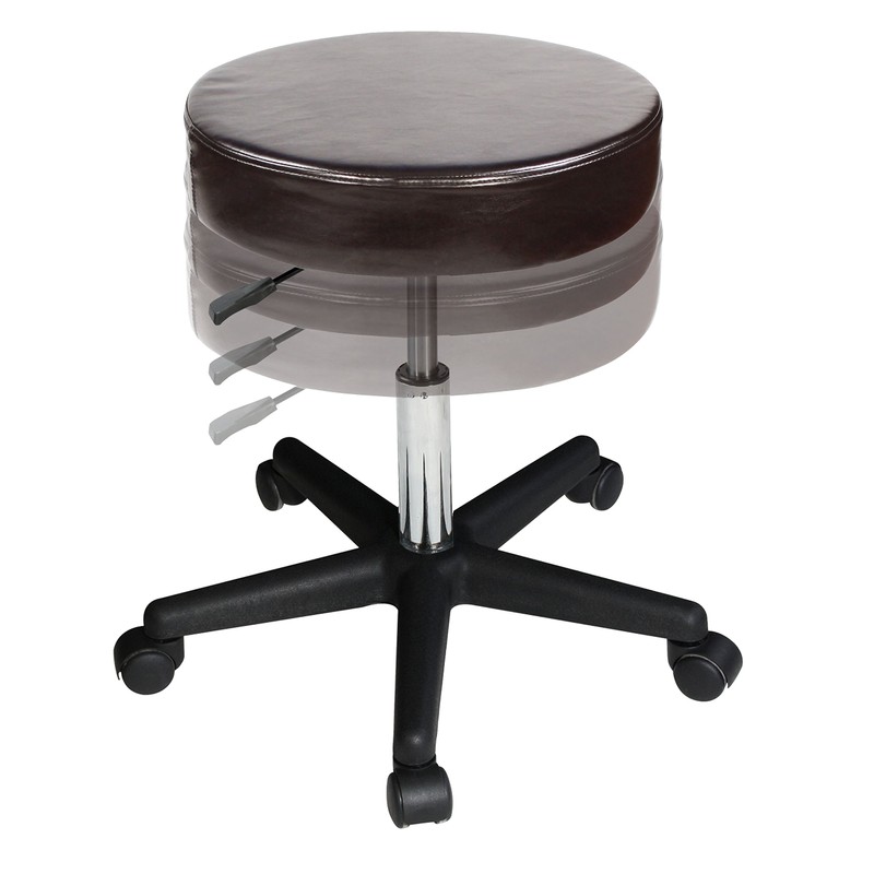 Master Massage Beauty Rolling Swivel Hydraulic Stool, Coffee Luster