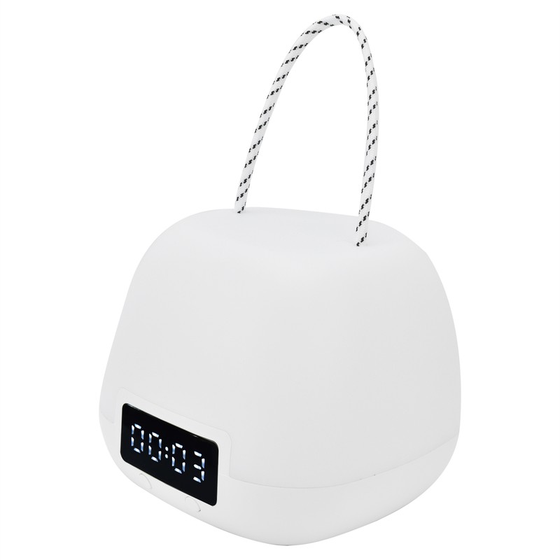 Remote Control Night Light Adjustable LED Portable Bedside Clock Lamp
