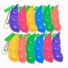 12PCS Squeeze Bean Keychain Fidget Toys for Skin Picking, Pea