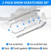 KAVIUS Ice Scratchers Snowmobile 2PCS Set Compatible with Polaris Arctic