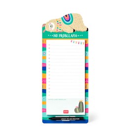 Legami - Don't Forget Magnetic Notepad, 11 x 26 cm, FSC® Certified Paper, 80gsm Paper, Hard Card Backing, Magnetic Base, Llama Theme, 60 Removable Sheets