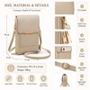 Touchscreen Phone Crossbody Bag for Women – Sequined PU Wallet