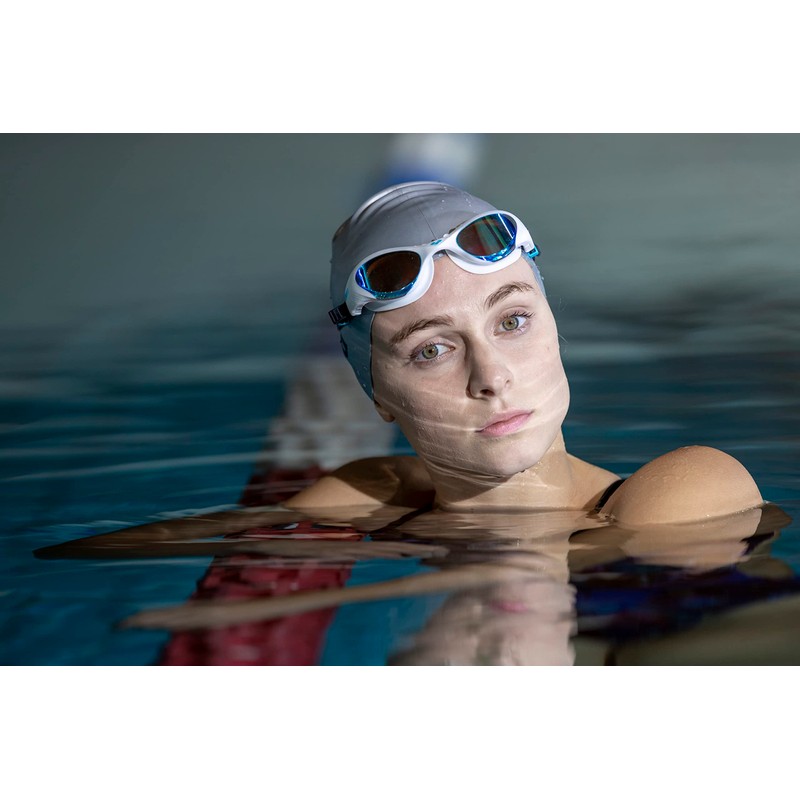 (One Size, Blue / Silver) - arena SIL Swim Cap