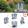 Solar Powered Twin Angel Garden Statue 6.49 Inch - Waterproof