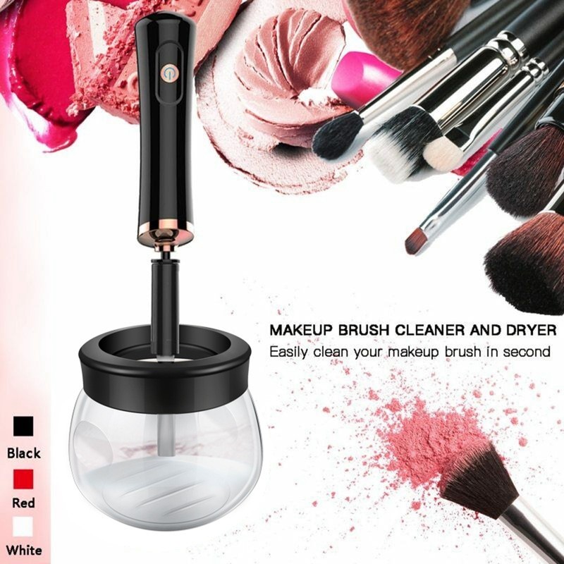 Electric Makeup Brush Cleaner Rotary Automatic Waterproof Quick Dry Low