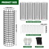 All-Metal Tree Trunk Guard, 4 Pack Mesh Protectors With Zip