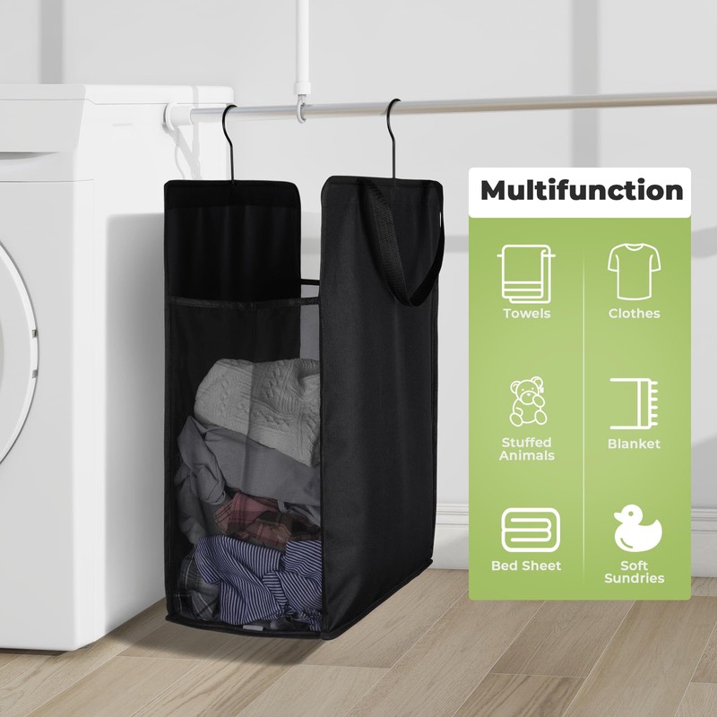 Fentec Hanging Laundry Hamper, Hanging Laundry Basket, Slim Laundry Hamper