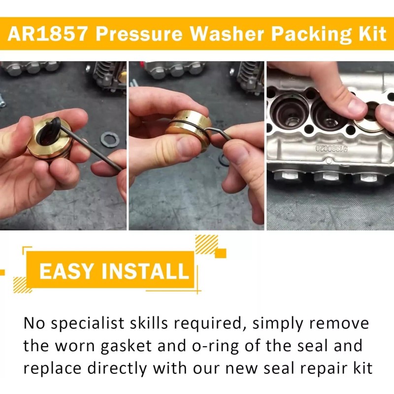 jayzhou AR1857 Pressure Washer Packing Kit AR1828 Water Pump Check