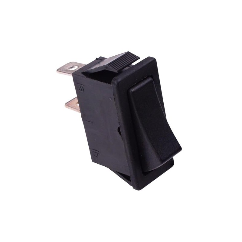 Black Off-(On) Momentary Rectangle Rocker Switch 30 x 11mm SPST