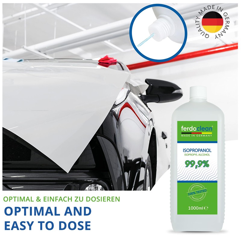 Isopropanol 99.9% 1000 ml Solvent Isopropyl Alcohol for Degreasing and