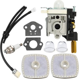 Dalom SRM 210 Carburetor w Fuel Line Primer Bulb for ECHO Weedeater SRM210 SRM211 GT200 GT200R GT201 PE200 PE201 SRM210U SRM210SB SRM211U SRM211SB HC150 HC151 SHC210 SHC211 Trimmer Parts