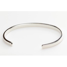 CRAFT WIRE 925 Sterling Silver Flat Cuff Bracelet 4 x 2mm Blank Plain Bangle Made in USA