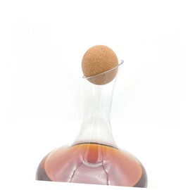 KICHOUSE Replacement Cork for Wine Bottles Wooden Cork Ball Stopper Portable Decanter Stopper Anti- 10cm