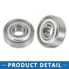 A ABSOPRO Ball Bearing Double Shielded 6201ZZ 12x32x10mm Chrome (Set