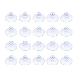 Outus Small Clear Plastic Suction Cup Without Hooks -20 mm -20 Packs