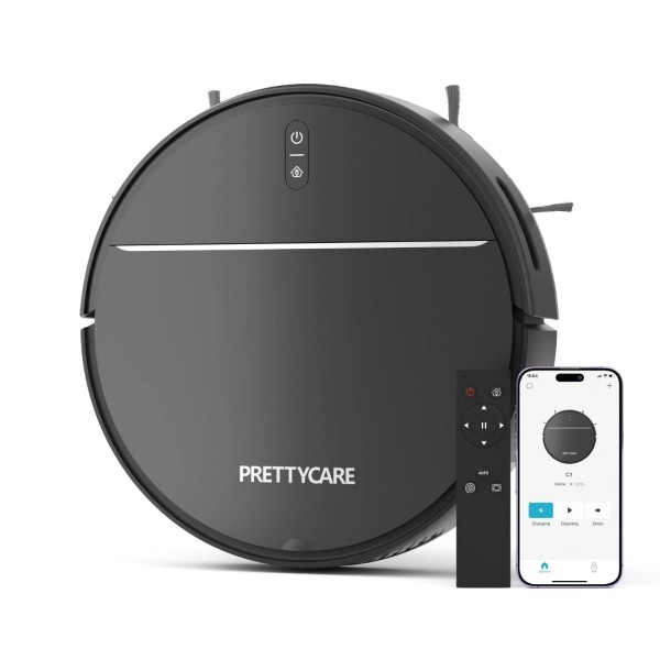 PrettyCare Robot Vacuum Cleaner Model C1 with 2800Pa Featured Carpet