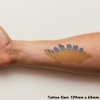 'Yellow Stegosaurus' Temporary Tattoo - Water Resistant, Skin-Safe, Non-Toxic Transfer