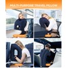 Sunany Travel Pillow, Upgraded Plane Pillow for Long Flights, Inflatable