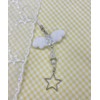 Wigo Star Angel Women's Key Chain, white