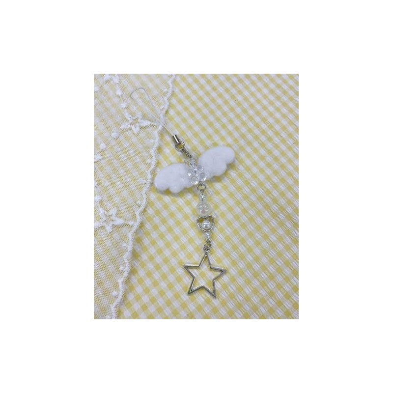 Wigo Star Angel Women's Key Chain, white