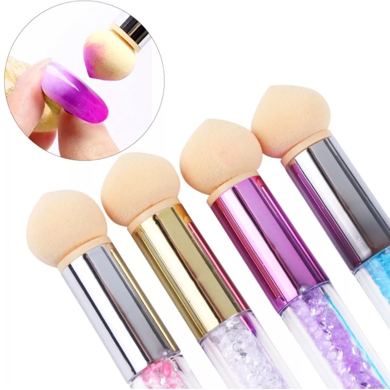 Mouyic Esponja Difuminadora Para Efectos Decoracion En Uñas + Sello