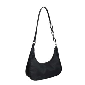 MEMOFYND 1 Handtasche, Damen Schultertasche, Crossbody Tasche retro, verstellbarer Schultergurt, geeignet zum Gehen, Dating, Reisen (schwarz)