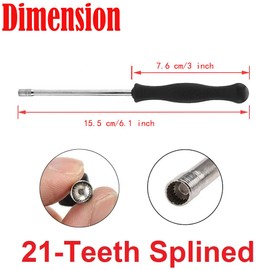 Spline Shaped Carb Carburetor Adjustment Tools Screwdriver for Model 2 Cycle Husqvarna Poulan Craftsman and More Carb Adjustment Tool