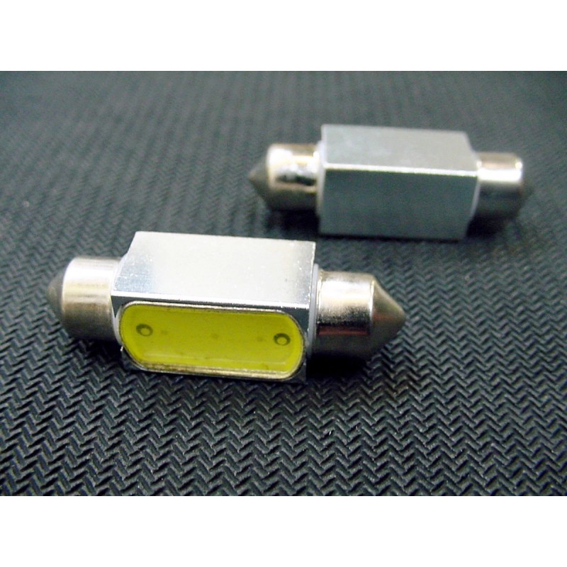Lumiglow 36mm Cool White Interior Courtesy Dome Light Bulbs LEDs