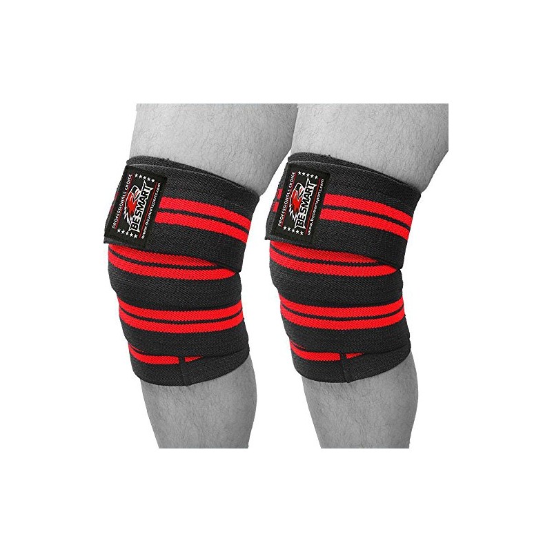 Be Smart Knee Wraps Weight Lifting Body Building Gym Training