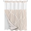 Tititex No Hooks Snap in Liner Abstract Curve Lines Cream