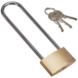 BGS Diy 3103 | Messing-Vorhängeschloss | extra hoher Bügel | 40 mm