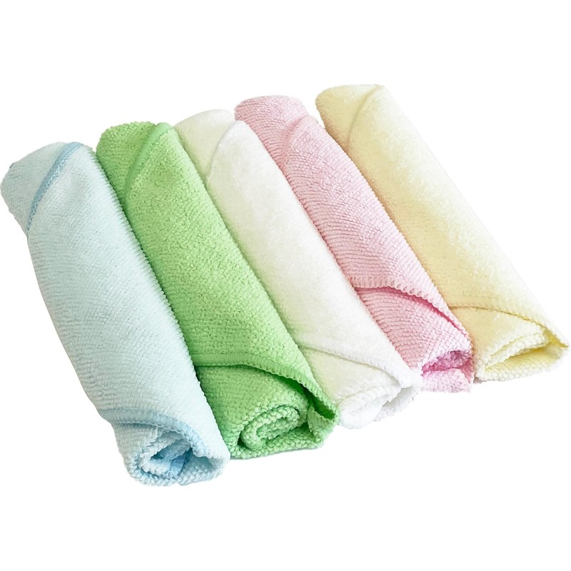 Trade One 30755 Microfiber Towel, 5 Piece Set, Gray, Blue,