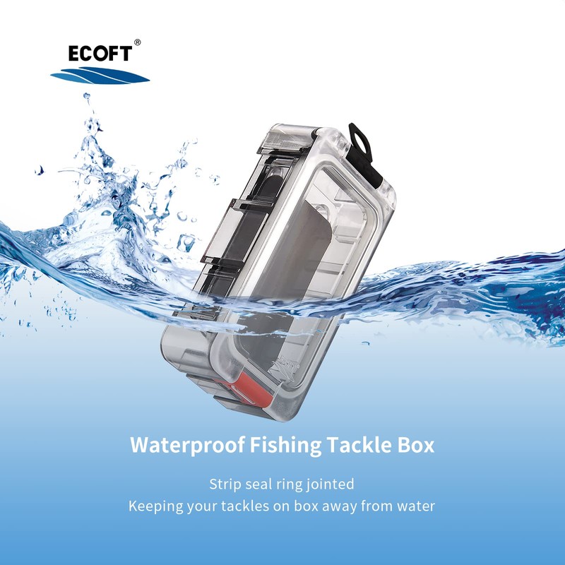 ECOFT Small Tackle Box 8pcs Removable Freely Assemble Fishing Tackle