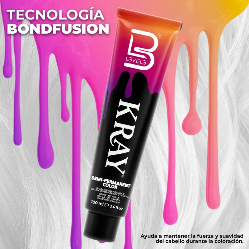 Tinte Profesional Para Cabello Level 3 Semipermanente 100ml