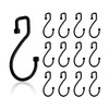 12 Pieces S Shaped Hooks Metal Hooks Shower Curtain Hooks