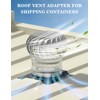 8" Roof Whirlybird Turbine Vent Adapter for Shipping Containers –