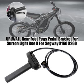 URLWALL Throttle Grips Handlebar Assy for Sur Ron Light Bee X/S Segway X160 X260, Motorcycle Gas Throttle Turn Grip Handles Assy, Electric Motorbike Accelerator Handle for Surron Parts