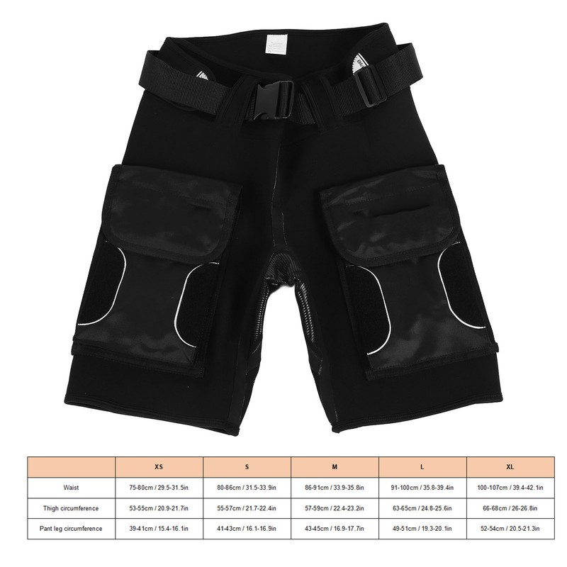 YONSUB Diving Tech Shorts with Pockets High Waist Keep Warm