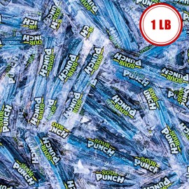Sour Candy Twists Blue Raspberry Bulk Wrapped Candy 1LB Bag of Blue Raspberry Sour Candy Twists- Sour Candy Variety Pack, Sour Candy Bulk 1LB Bag by Snackivore.